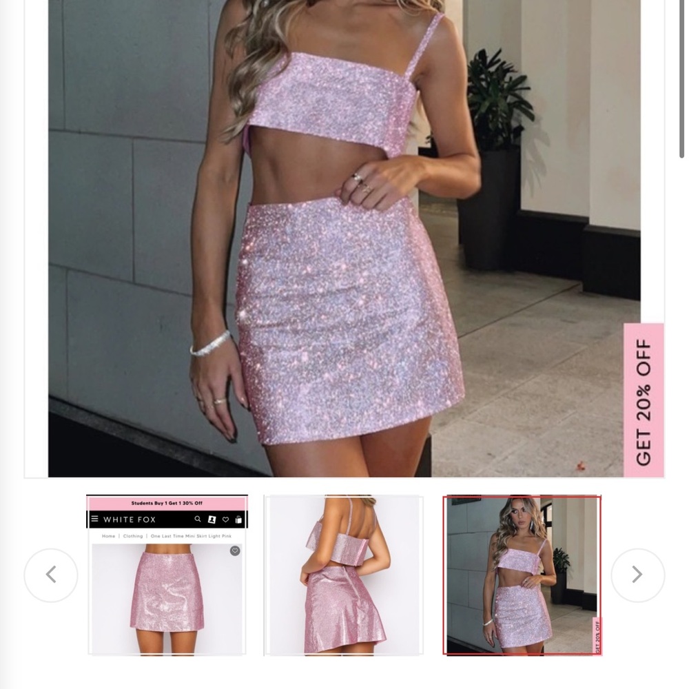 ULTA RARE WHITE FOX PINK SET